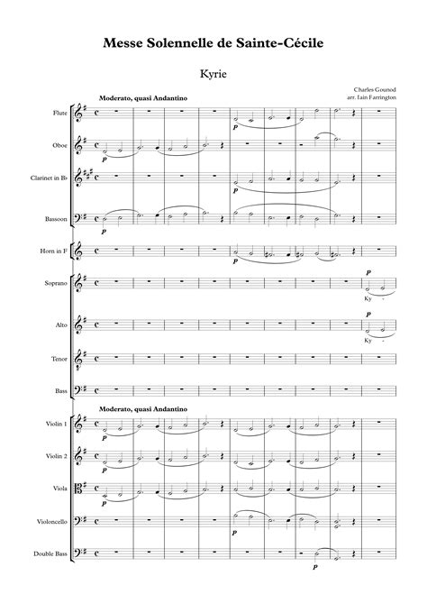 Gounod Messe Solennelle De Sainte Cecile Score Pdf Download