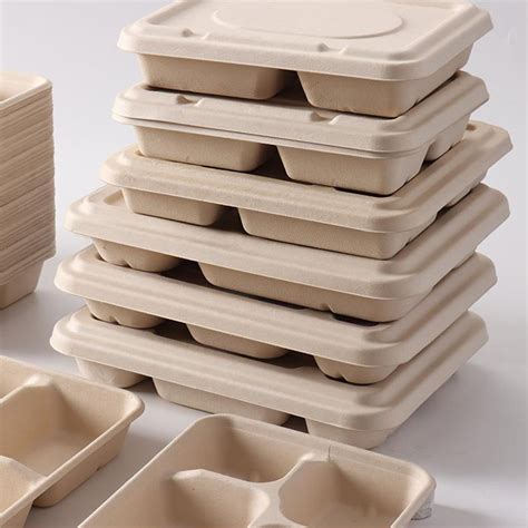 Philippines 1400ml Bagasse Biodegradable Wholesale Take Away Bento