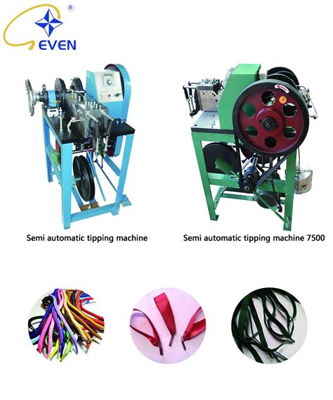 Semi Automatic Tipping Machine For Shoelace Or Paper Bag Handle Rope