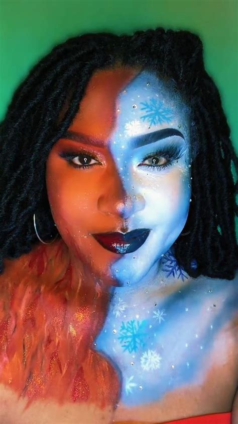 Snow Miser ️ And Heat Miser🔥 Makeup Tutorial Ice Queen Makeup Dark