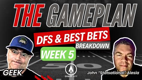 Nfl Week 5 Draftkings Dfs And Best Bets Breakdown Top 10 Dfs Player