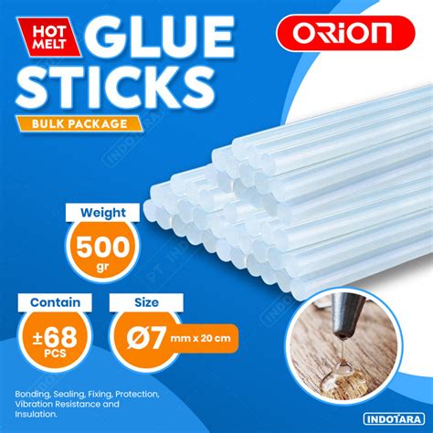 Jual Hot Melt Glue Sticks Isi Refill Glue Gun Orion Size Mm Gr