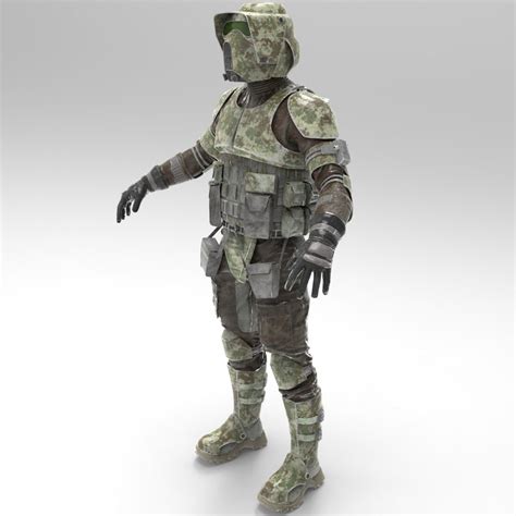 Clone Wars Kashyyyk Barc Scout Trooper Wearable Armor For Eva Etsy