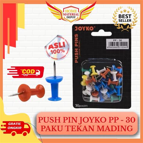 Jual JOYKO PUSH PIN PP - 30 | PAKU PAYUNG TEKAN | PAKU TEKAN MADING ...