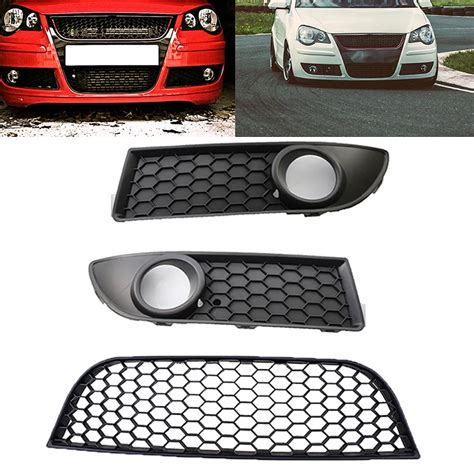 Possbay Left Right Side Front Lower Bumper Center Grill For Vw Polo Mk