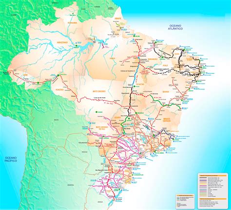 Mapas De Ferrovias No Brasil ROAREDU