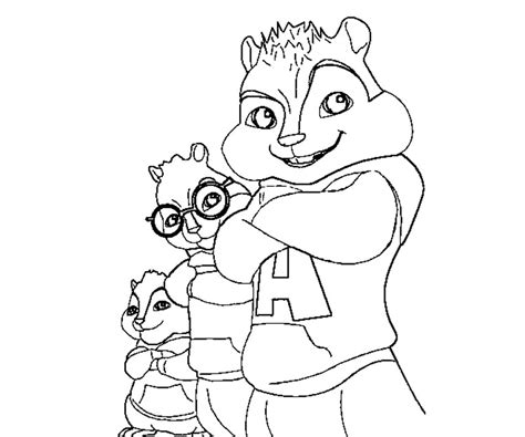 Desenhos Para Colorir Do Alvin E Os Esquilos