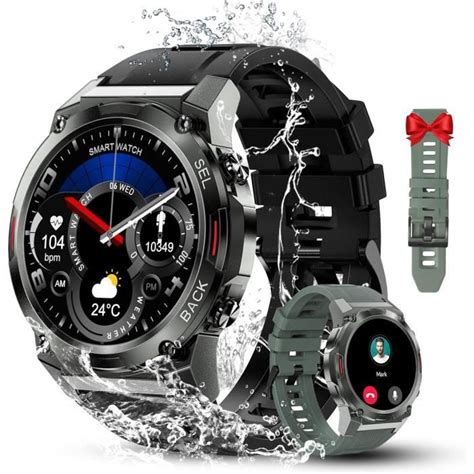 Bt Montre Connect E Homme Militaire Ecran Tactile Hd Montre