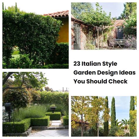 23 Italian Style Garden Design Ideas You Should Check | SharonSable