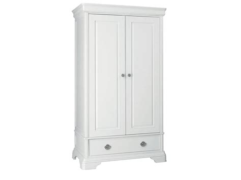 Nicole White Double Wardrobe | Stokers