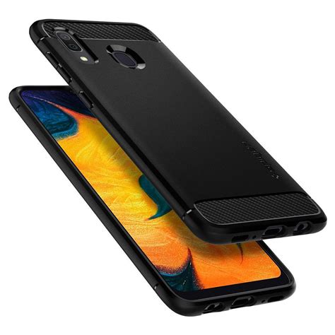 Galaxy A30 Case Genuine Spigen Rugged Armor Resilient Soft Cover For