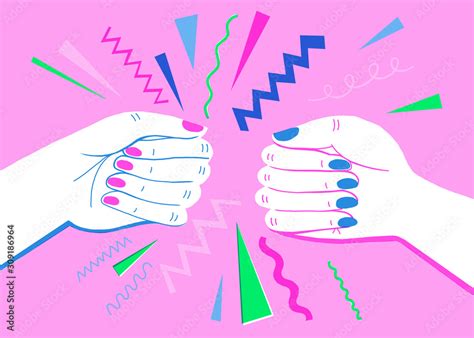 Fist Bump Stock Illustration | Adobe Stock