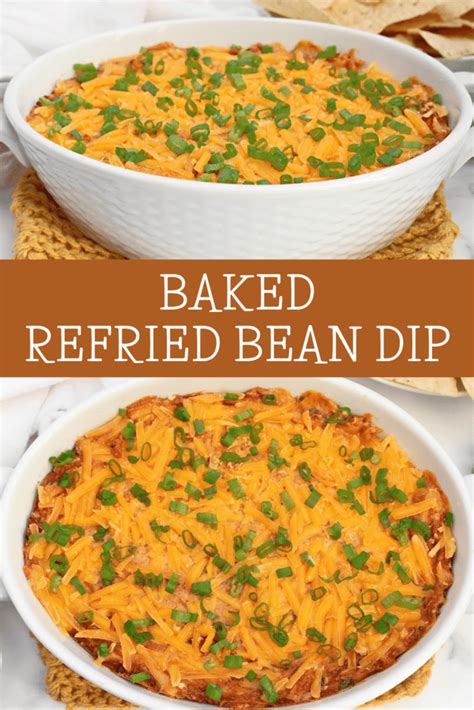 Baked Refried Bean Dip