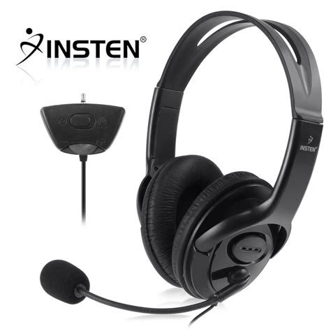 Insten Gaming Headset With Microphone For Microsoft Xbox 360 Black Live Chat Mic