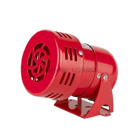 Mini Motor Siren MS 190 12V 24V 220V Automotive Air Raid Siren Horn Car