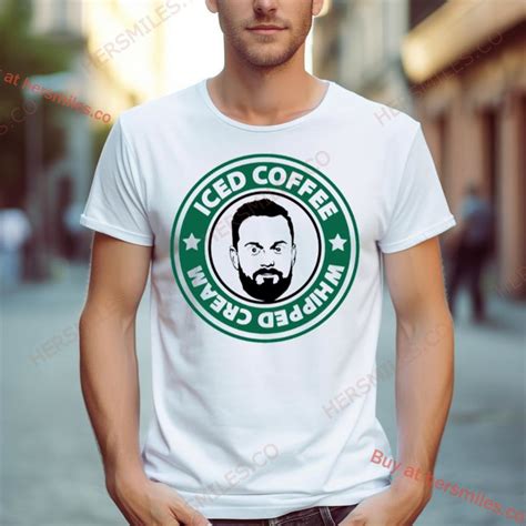 Nate Bargatze Iced Coffee Whipped Cream Shirt - Hersmiles