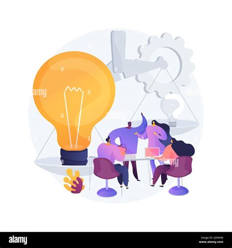 Brainstorming Abstract Concept Vector Illustration Teamwork