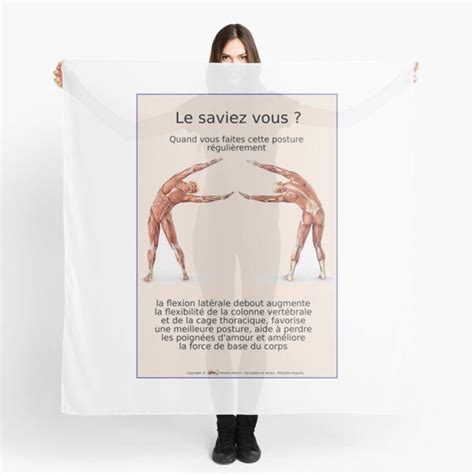 Foulard Avec L Uvre Planches Musculo Squelettique Des Positions De