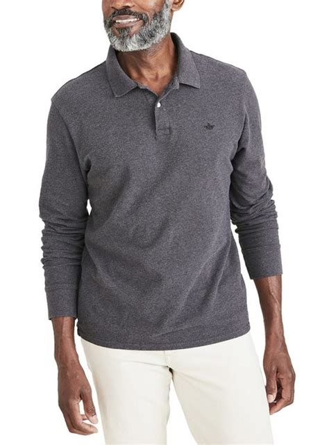 Ripley Polo Manga Larga Algod N Hombre Dockers Gris T