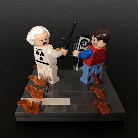 Lego “time Travel” Back To The Future 8x8 Plate Movie Scene Build 6 Back To The Future