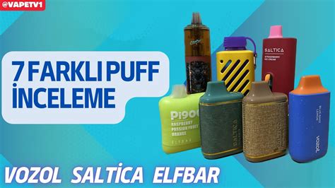 VOZOL SALTICA ELFBAR İNCELEME VE KARŞILAŞTIRMA 7 FARKLI PUFF