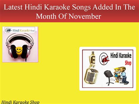 Latest Hindi Karaoke Songs Added In The Month Of November by Hindi ...