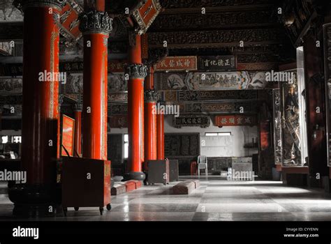 Ancient Chinese Temple Interior