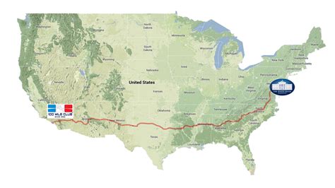 Race Across America 2024 Route Map - Prudy Carlynne