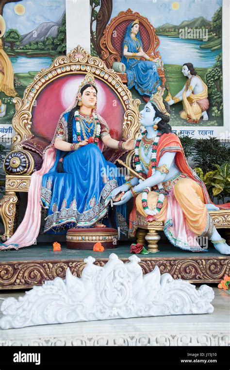 radha krishna statue high resolution stock photography  images alamy