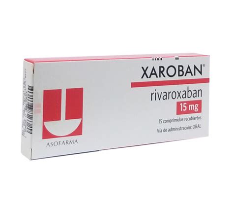 Xaroban Mg Comprimidos Farmaciard