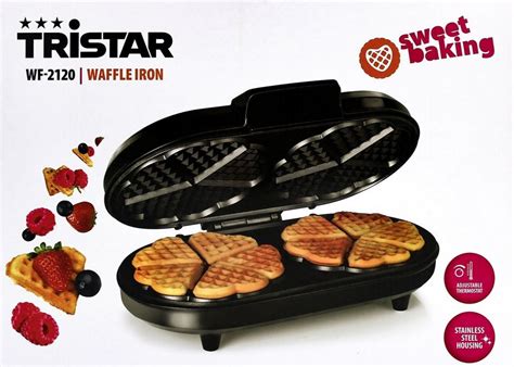 Tristar Waffeleisen WF-2120 Waffeleisen, zehn herzförmige Waffeln ...