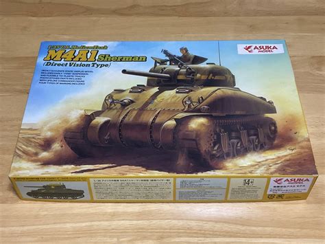 Yahoo オークション アスカモデル 1 35 アメリカ中戦車 M4a1 シャー