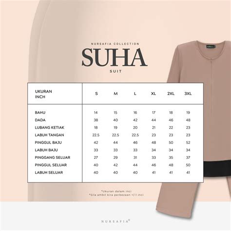 SUIT SUHA NUDE BROWN Nursafia