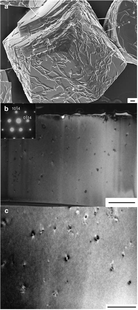 A Sem Image Illustrating Typical Rhombohedral Calcite Crystals