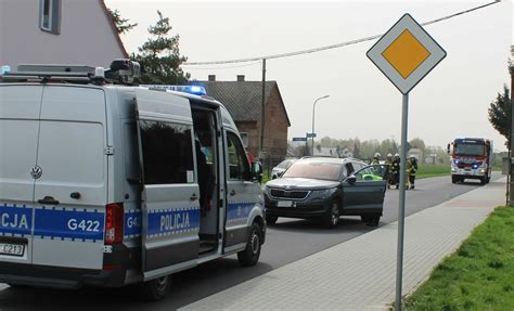 Wypadek w Oświęcimiu Na skrzyżowaniu ulic Polowieckiej i Rolnej