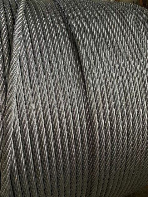 Multi Strand Steel Wire Rope 6X19 FC 7X19 Electro Hot Dipped Galvanized