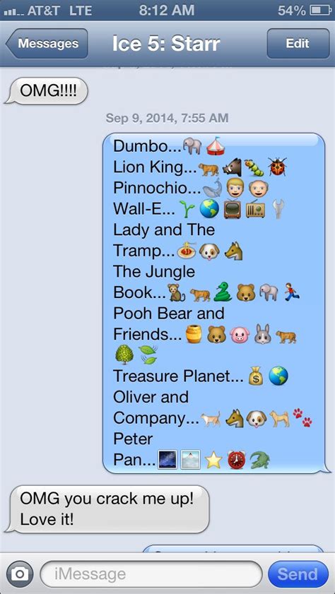 Emoji Sentences Movies