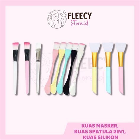 Jual Kuas Masker Kuas Spatula Masker 2in1 Kuas Silikon Shopee