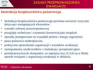 Zasady Przeprowadzania Ewakuacji Ppt