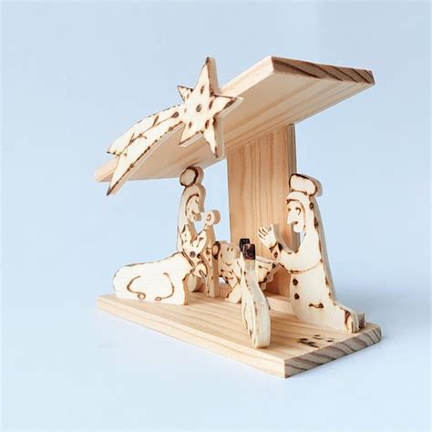 Wooden Nativity Scene - PadaWorks