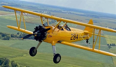 Biplane Flying