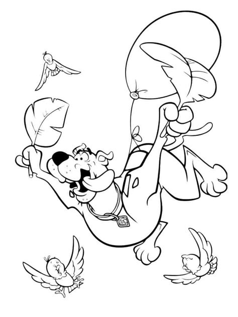 Coloriage Scooby Doo Volant télécharger et imprimer gratuit sur