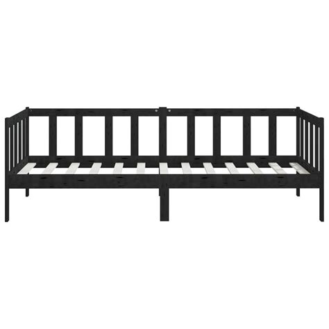 Vidaxl Day Bed Black Solid Pinewood X Cm Wood Decors Furniture