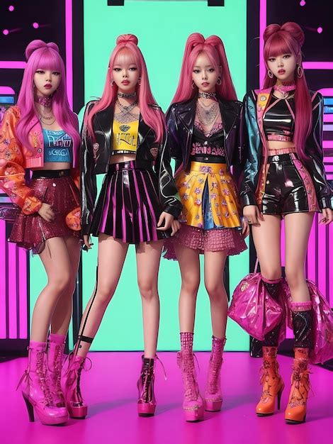 Premium Ai Image The Black Pink Girl Group