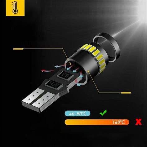 Pcs T W W Smd Led Light Car Canbus Error Free Wedge