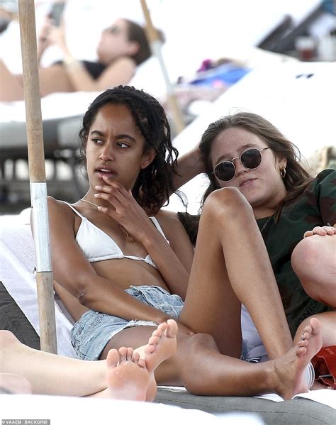 Malia Obama Soaks Up The Sun In A Stylish White Bikini On A Scorching