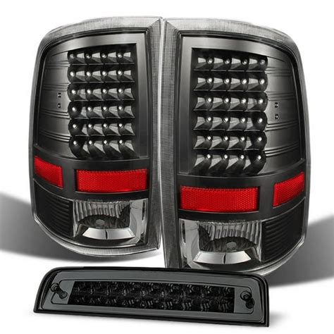 Akkon For Dodge 2009 2018 Ram 1500 10 18 25003500 Truck Black Led Tail Lights Smoked Led