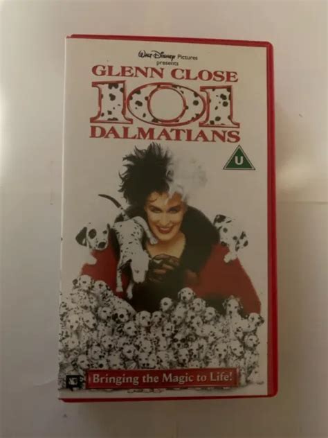 101 DALMATIANS 1996 Vhs Pal Walt Disney Glenn Close Rare Oop