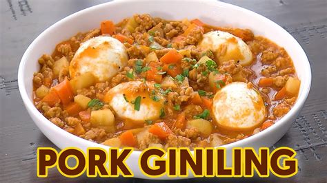 Pork Giniling With Boiled Egg YouTube