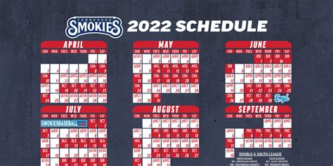 Tennessee Smokies Schedule 2024 - Glad Philis